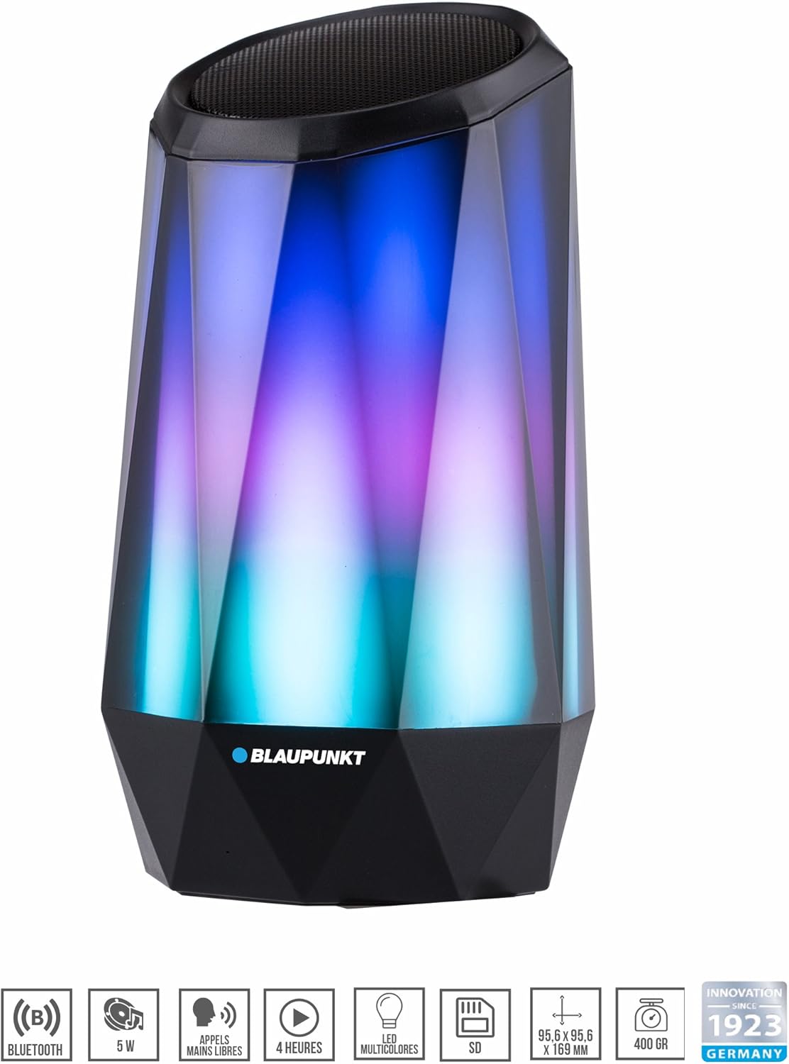 blaupunkt large led bluetooth speaker
