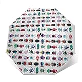 NFREVA Automatic Fold Umbrella Beatles Decorative