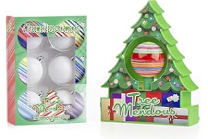 The Treemendous Ornament Decorator - Christmas Tree Ornament Decorating Kit & 6 Pack Ornament Combo Pack - Holiday Arts and Crafts Activity for Kids Ages 3 and Up