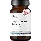 Designs for Health Complete Mineral Complex - Essential + Trace Minerals Supplement with Magnesium Malate, Chromium, Zinc + More - Iron-Free Multi Minerals Blend - Vegan + Gluten Free (90 Capsules)