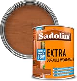 Sadolin Extra Woodstain 1lt Burma Teak Yellow Tin Brand