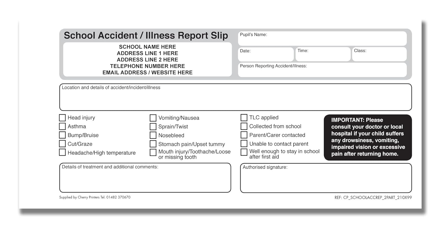 School incident report pdf image