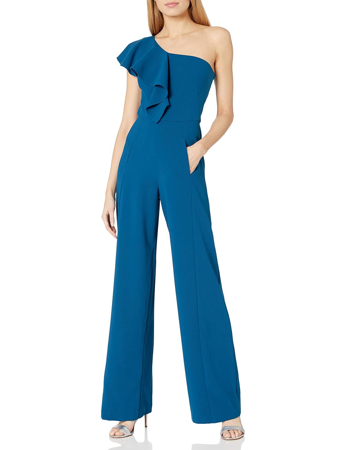 one shoulder jumpsuit amazon