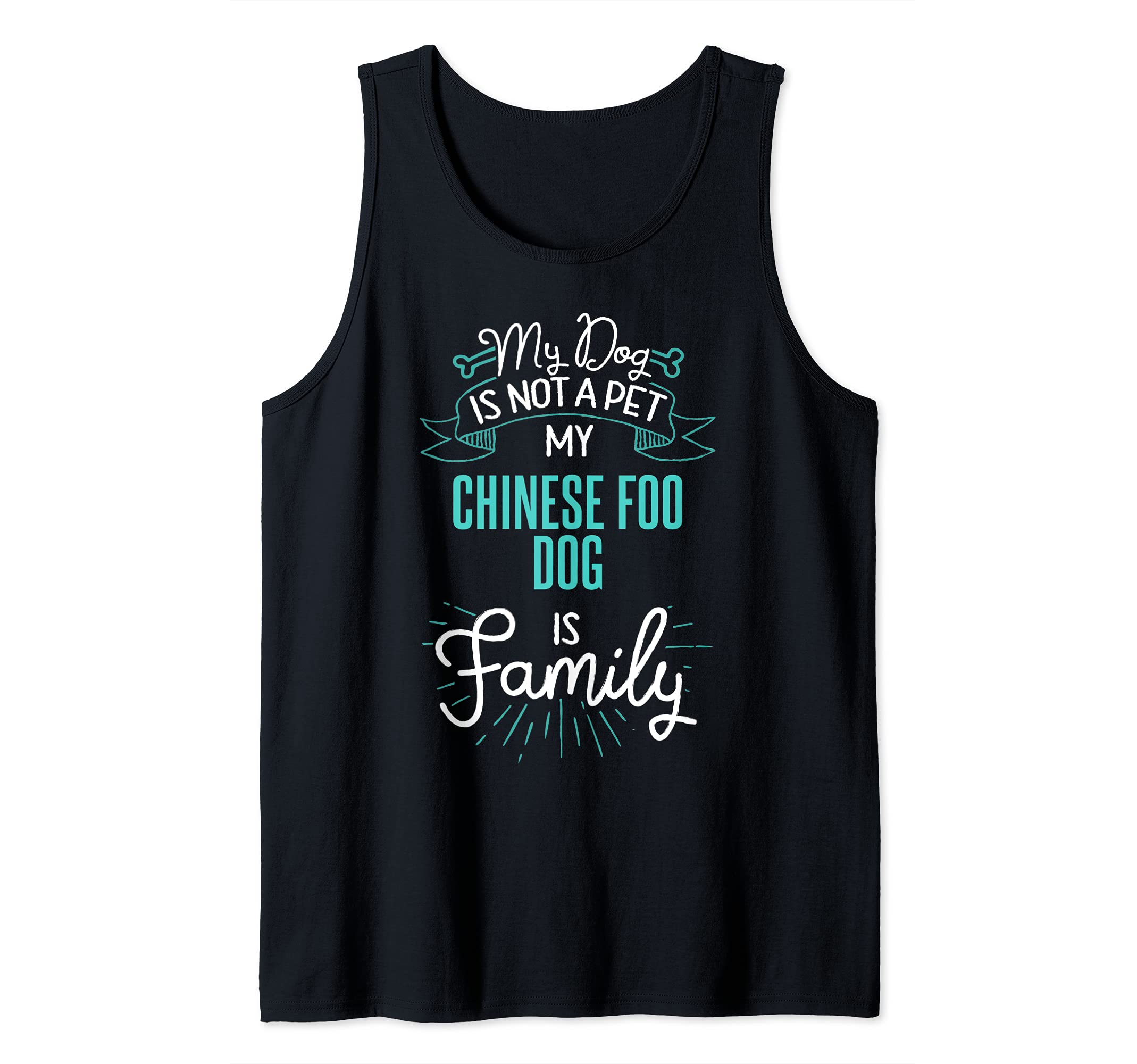 Cute Chinese Foo Dog Design Family Dog Giftn Tank Top