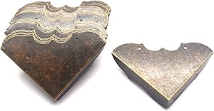 Tulead 30PCS Antique Bronze Corner Protector Kitchen Cabinet Metal Corner Guards Decorative Box Edge Protector 2"x2"x0.5" with Mounting Screws