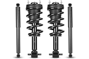 ILONPA Front+Rear Complete Struts w/Coil Spring Shock Absorbers Assembly 579104 4345073 Compatible with 2007-2014 Chevrolet Avalanche Suburban 1500 Tahoe GMC Yukon XL 1500