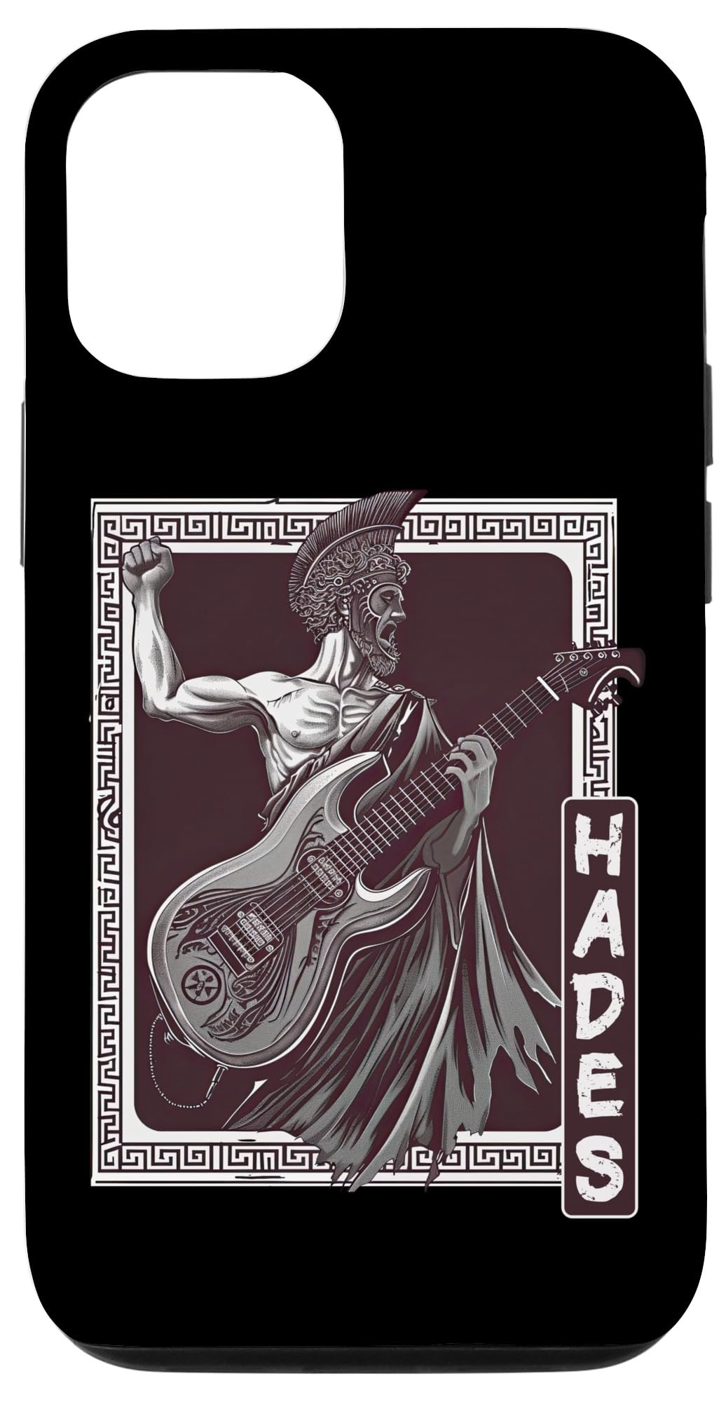 iPhone 14 Pro Funny Heavy Metal Guitarist Hades Greek God Rebel Music Case