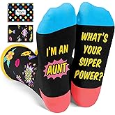 HAPPYPOP Mothers Day Gifts Socks - Gifts for Aunt Sister Mom Grandma, American Flag Socks