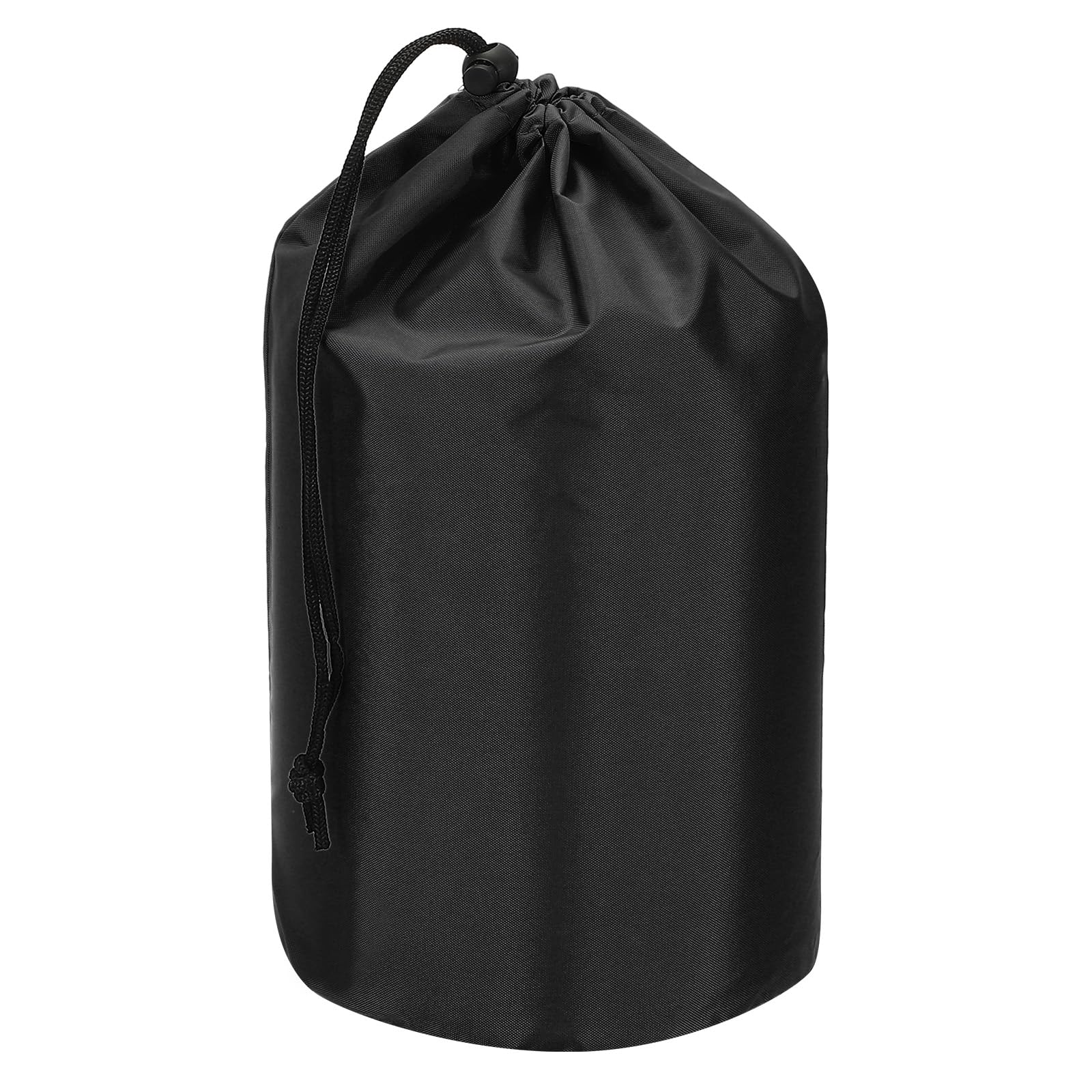 Photo 1 of PATIKIL Stuff Sack, 5 x 10 Inch Waterproof Outdoor Storage Sack Portable Drawstring Dust Flap Bag Lightweight Sleeping Bag for Camping Hiking Backpacking, Black