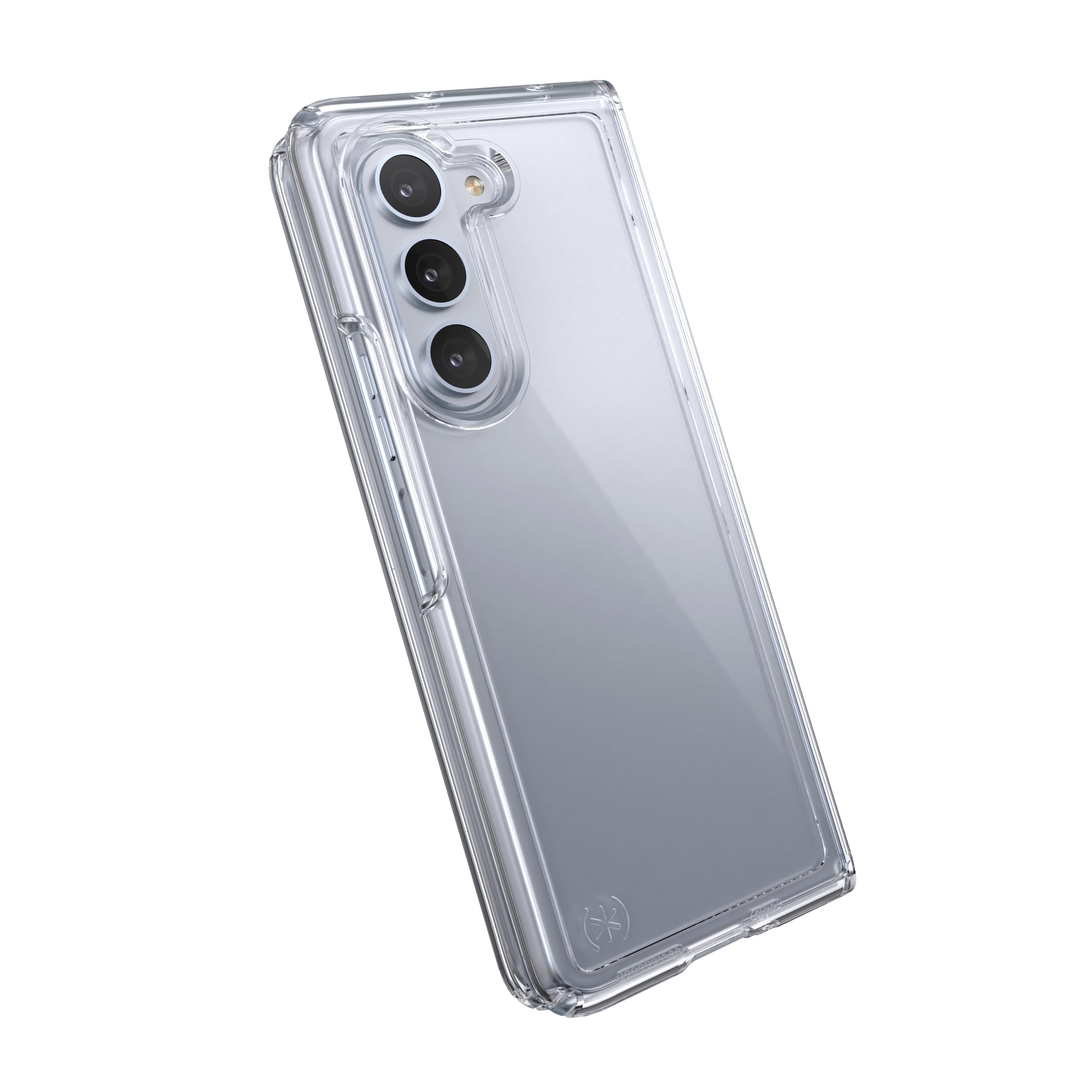 Speck Samsung Galaxy Z Fold 5 Case - Foldable, Scratch Resistant & Drop Protection - Anti-Yellowing Clear Phone Case for Galaxy Z Fold 5 - Presidio Perfect-Clear