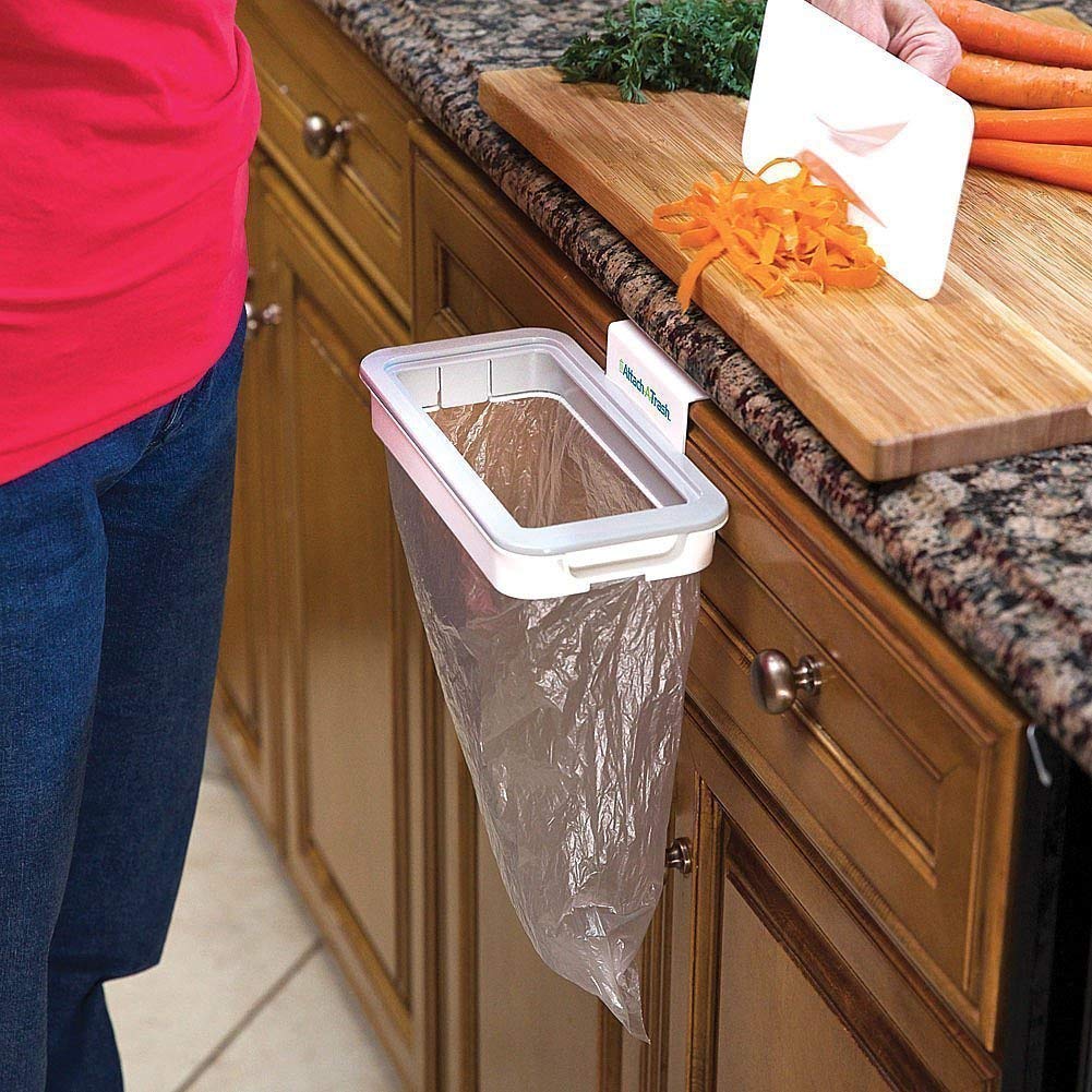 Italiya Brothers Attach Hanging Plastic Trash Bag Holder Garbage
