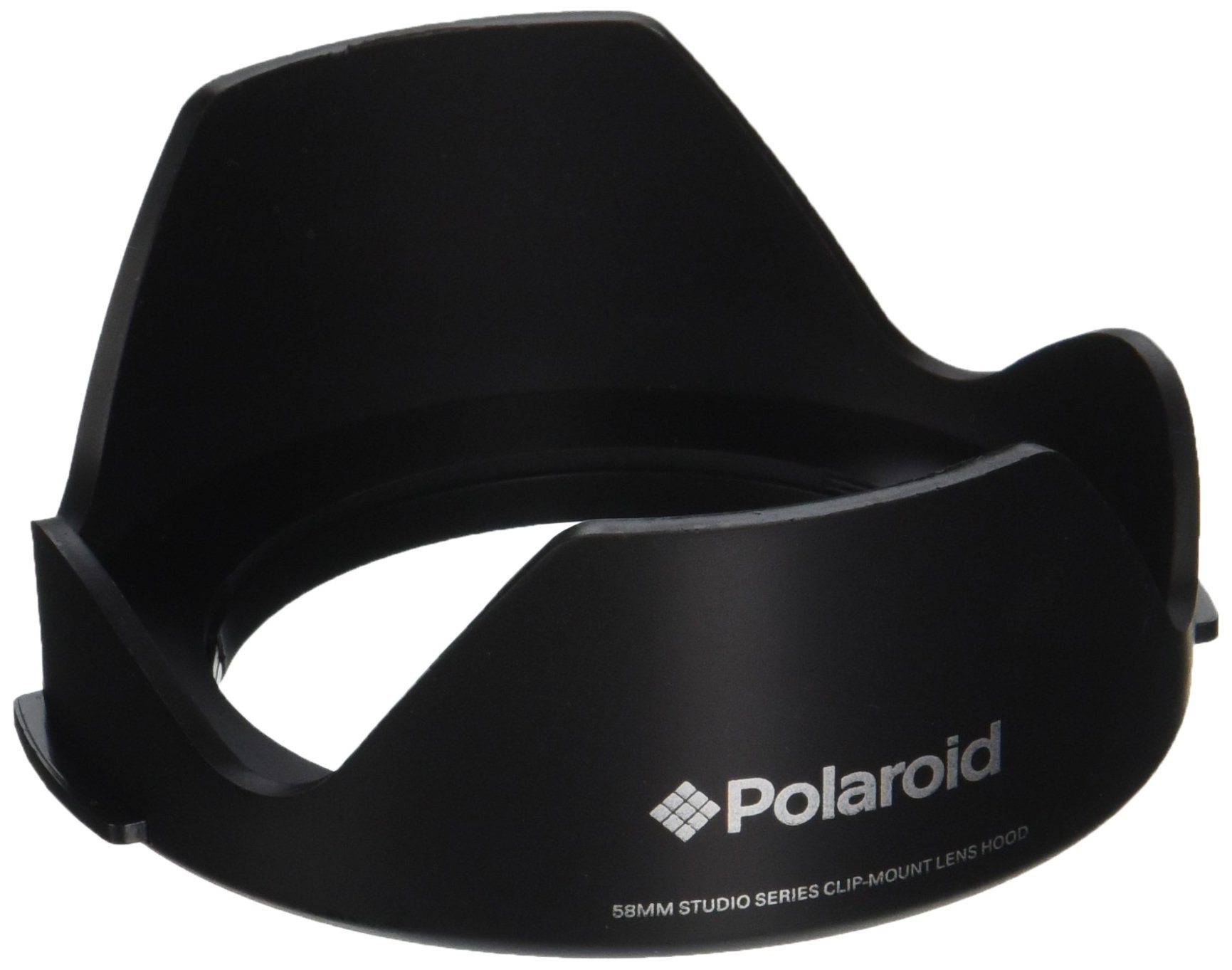 Polaroid Studio Series 58mm Lens Hood With Exclusive Pushbutton Mounting System - no more 'screwing around" With Old Fashioned Threaded Hoods