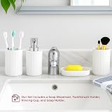 Novel Solutions Premium 4-Piece Bathroom Accessories Set Matt Grey view 6