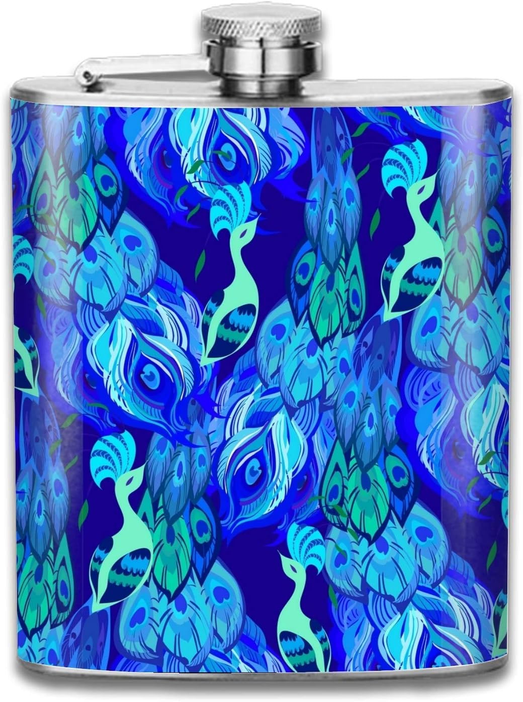 Peacock Bird Flask 7 oz Premium Shot Flasks 304 Highest Food Grade Stainless Steel Leak Proof