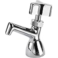 Krowne 16-151L Dipper Well Faucet, Deck-Mounted, 1/2" NPS Inlet, with knob-Type Valve, Chrome-Plated Brass Finish, Low Lead Compliant, NSF, cCSAus‍​​‌‌‌​‍​​‌‌‌​‍​‌​​‌​‍​​‌‌‌‌​‍​​‌‌​‌‍​​‌‌​​‍​​‌‌‌