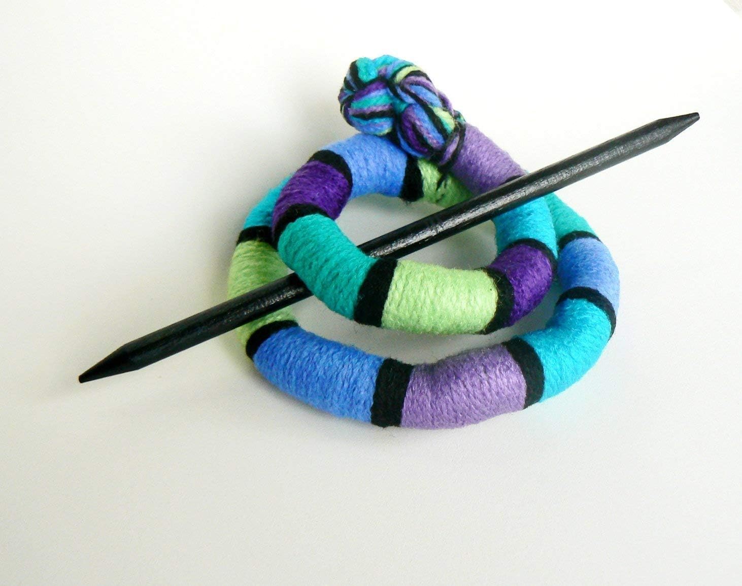 Large hair barrette Clip thick hair Stick Slide Fascinator Multicolor pin slide Shawl brooch