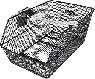 Basil Unisex – Erwachsene Cento mit Gurt Fahrradkorb, matt schwarz, 10 Kg