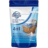 Earth Breeze Enzyme Laundry Booster Powder 2lbs (64 Loads) | Powerful 4-in-1 Bio-Enzyme Formula Deep Cleans, Tackles Odors, Fights Stains and Brightens Whites - No Harsh Chemicals
