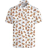 AYUNIX Golf Shirts for Men Funny Golf Polo Shirts Short Sleeve Polo Shirts Moisture Wicking Performance Golf Outfits