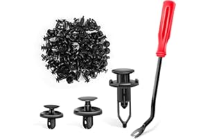 GOOACC 100PCS 6.5mm 7mm 9mm Compatible with Toyota Push Type Retainer 90467-10183,Engine Under Cover Push-Type Retainer for Lexus&Toyota Clips 90467-07201,for Toyota 52161-02020 Bonus Fastener Remover