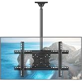 MOUNTUP Ceiling TV Mount for 40-75 Inch Flat Curved TVs, 360&deg; Rotation Heavy Duty Articulating Pole with 99 lbs Capacity, Max VESA 600x400mm, Adjustable Height Ceiling Mount for Restaurant/Office