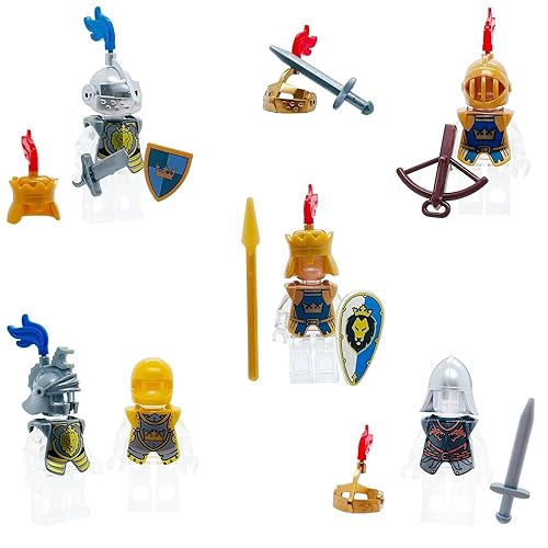 Medieval Knight Weapons Pack Accessories Set Building Block Toy Armor  Helmet Shield Bow Arrow Designed for Min