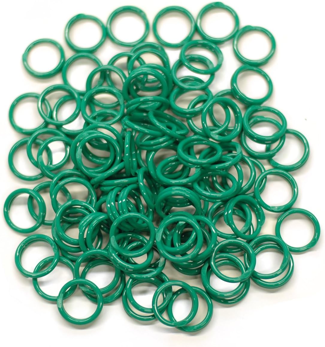 Brower 398N11CG 11/16-Inch Spiral Leg Bands, Green (Pack of 100)