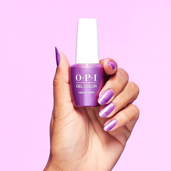 OPI GEL COLOR, I SOLD MY CRYPTO, PURPLE GEL NAIL POLISH, ME MYSELF SPRING ‘23 COLLECTION, 0.5 FL OZ.