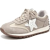 BEAU TODAY Womens Platform Sneakers, Fashion Chunky Platform Sneakers for Women, Retro Casual Walking Tennis Shoes