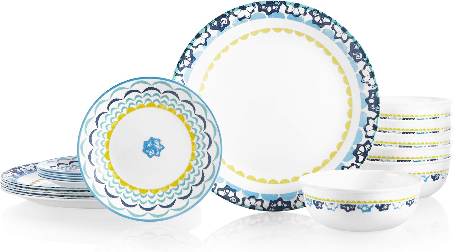 Corelle Comcor 10.25-Inch Plain White Dinner Plates – Chip Resistant Rim, Set Of 1 (Used)