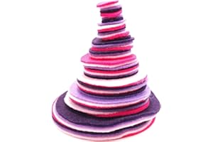 Playfully Ever After Pink, Light Pink, Purple & Dark Purple Craft Felt Circles (Mixed Size Pack - 56pc)