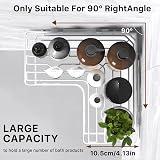 KEGII Corner Shower Caddy White Stainless Steel Corner Shelf Organiser view 4