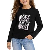 Baby Phat Girls Long Sleeve Shirts - Soft Cotton Blend Crewneck Long Sleeve Graphic Tees for Layering & Casual Wear