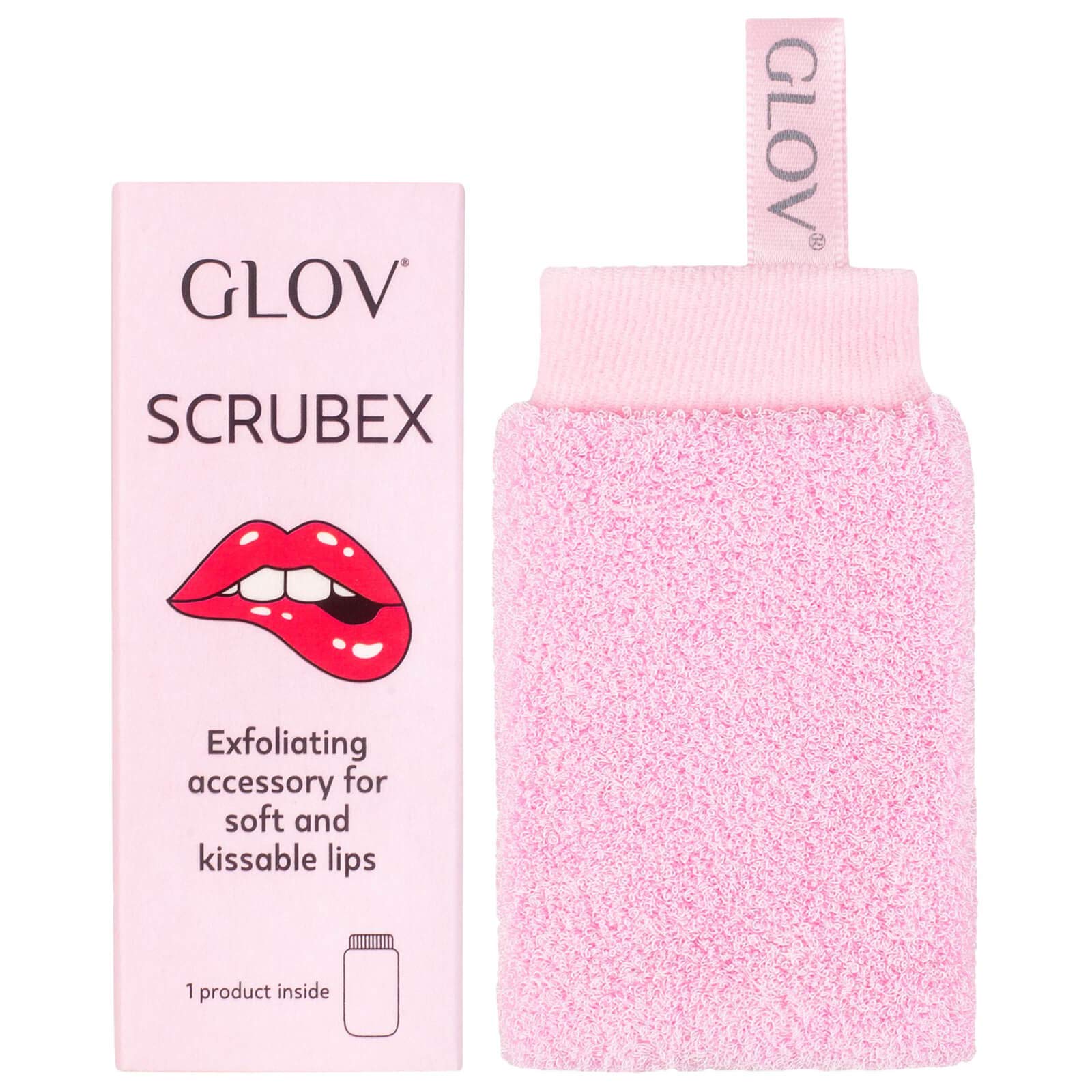 Glov Lip Exfoliator Scrub - Reusable Scrubex Thimble for Gentle Lip Care Softening and Enhancing Natural Colour Sustainable Easy to Use Ideal for Makeup Preparation