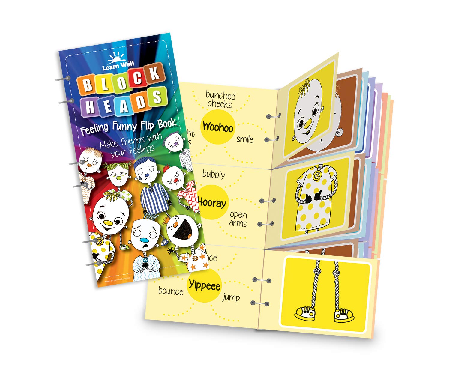 Learn Well Feeling Funny Flip Book - Learn how emotions affect every part of the body
