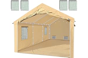 CooTentler Portable Paint Booth 20x12.5x10ft with 4pcs Air Filters & Floor Heavy Duty Rainproof Spray Shelter Portable Garage Spray Tent for Cars, Auto Parts, Furnitures Painting