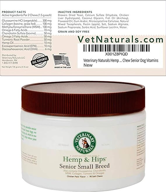 hemp and hips senior large breed