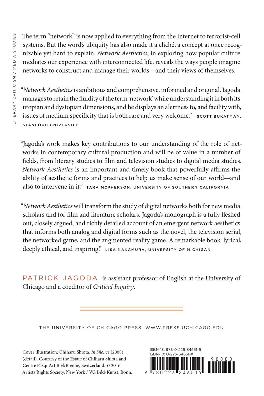 Network Aesthetics Jagoda Professor Patrick Amazon Com Books