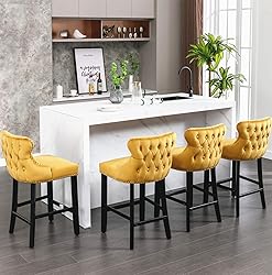 DKLGG Counter Height Bar Stools Set of