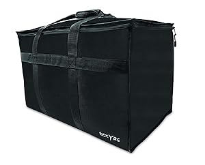 TexYas Extra Large Insulated Thermal Food Delivery Bag | Commercial Grade, Ideal for Groceries, Catering, Instacart, Uber Eats, Grubhub, Postmates, Doordash and Restaurant use | Washable, Leakproof