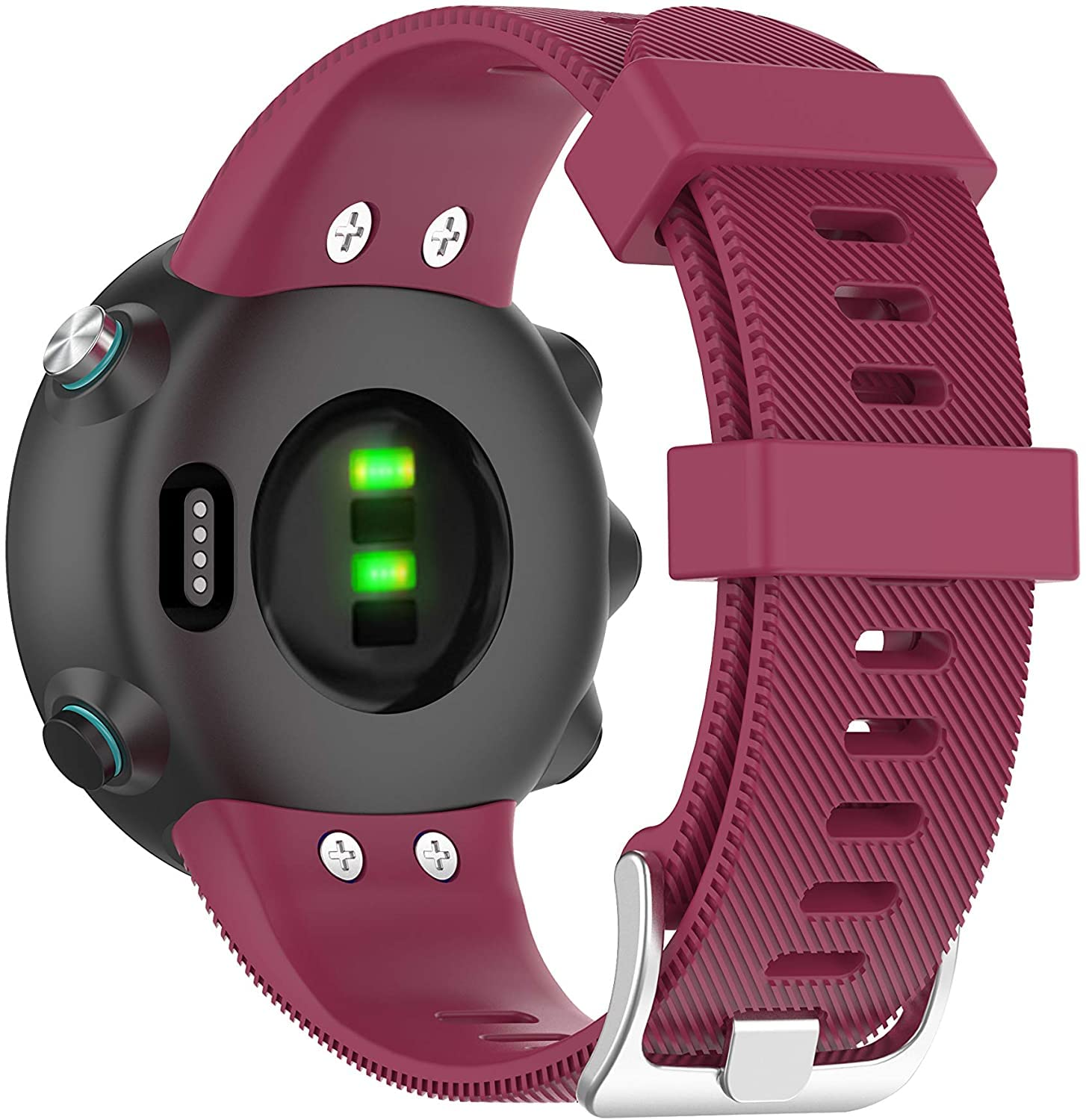 Tyogeephy Strap Compatible with Garmin Forerunner 45 / Forerunner 45S / Swim 2, Sport Silicone Wristband Replacement Bracelet for Garmin Forerunner 45 / Forerunner 45S / Swim 2
