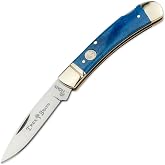B&ouml;ker Lockback 2.95 Inch Pocket Knife, Smooth Dark Blue Bone, Traditional Series 2.0, Made in Germany