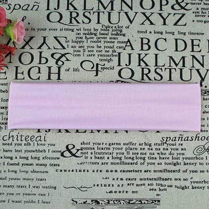 ellaroom Elaborate Available 4 Pcs Yoga Hair Bands Sport Elastic Headband Sports Yoga Accessory Dance Stretch Ribbon Hairband(None Pink)