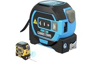 LIUCOCOTOS 2025 The Ruler 3-in-1 Measuring Tape, Tools Tape Measure, 3 in 1 Rangefinder with Led Display, Digital Tape Measure with Cross Line, AutoLock, Measure Area, Volume, Pythagorean