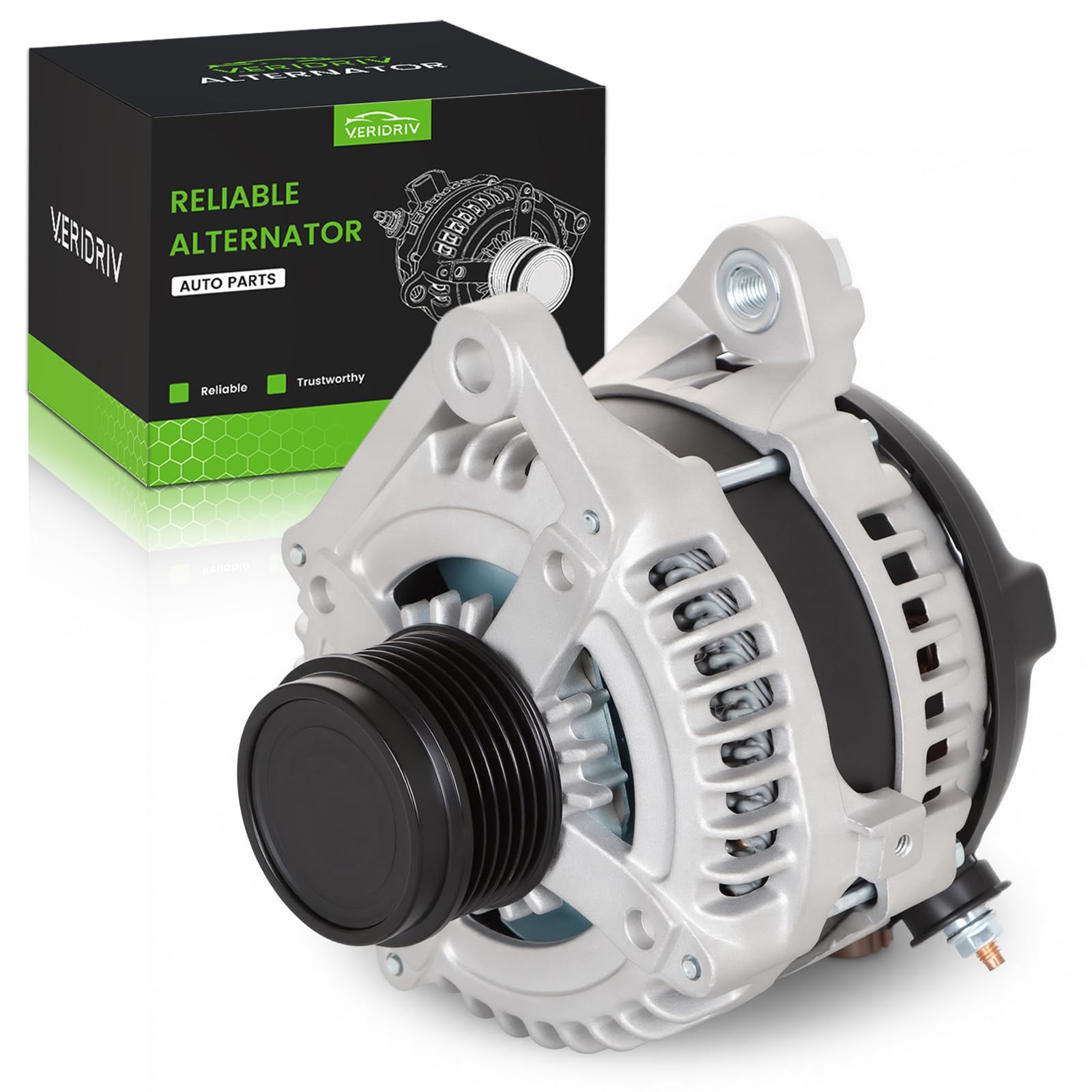 Photo 1 of 11402N Alternator for Toyota RAV4 2009 2010 2011 2012 Camry 2012 2013 2014 2015 Scion tC 2011-2016 2.5L L4 12V 100A Replaces 2706036010 104210-2270 210-0722 9664219-227