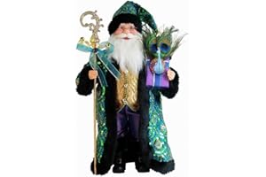 Windy Hill Collection 16" Inch Standing Stunning Sequin Santa Claus Christmas Figurine Figure Decoration 167220