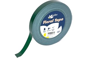 ARIFLOR Green Floral Tape - Flower Wrap Adhesive Tape Bouquet Stem Wrapping and Floral Crafts, Wedding Bouquet Tape - 3/4 inch Wide and 180 FT Long