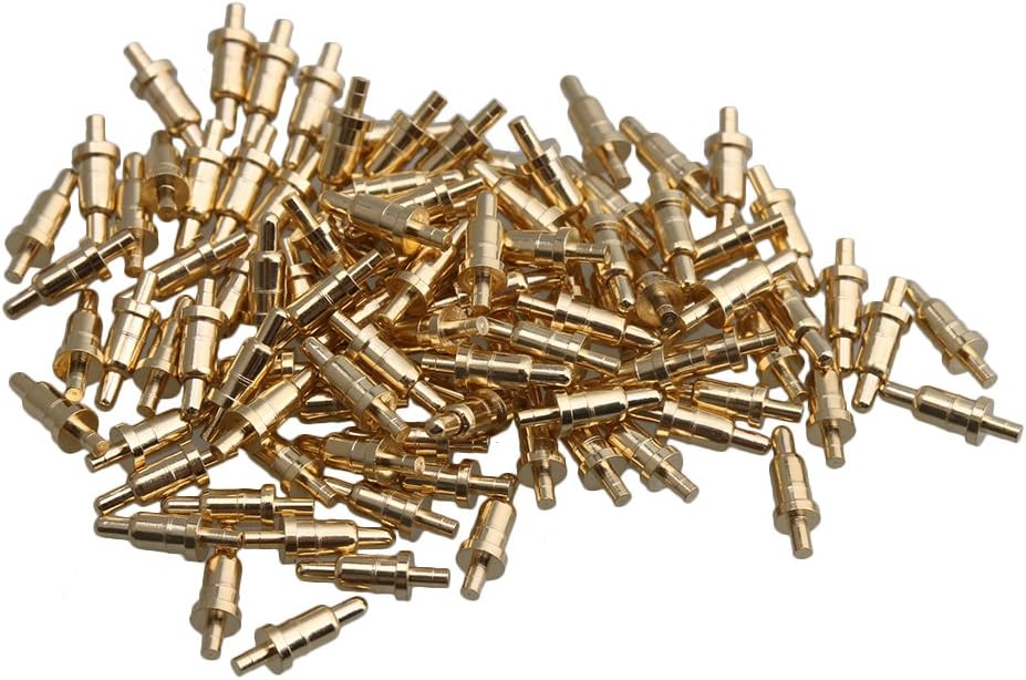 100pcs 1.5mm Pin Head Spring Loaded Signal Test Probes Pogo Pins Connector
