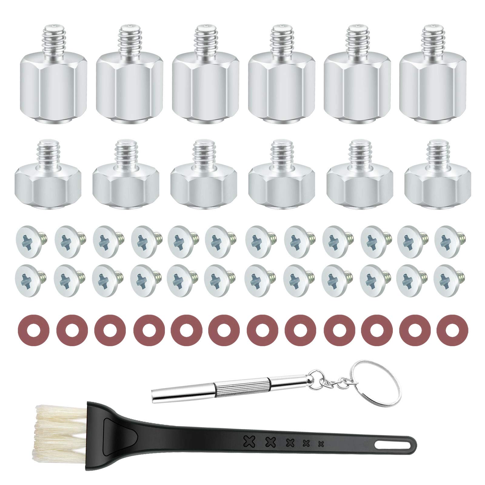 Boloest PC Motherboard Screw Kit M.2 SSD/NVMe Mounting Screw Set with Screwdriver and Cleaning Brush for ASUS Motherboard(6pcs 5mm, 6pcs 2.5mm)