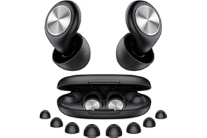 Ear Plugs for Sleeping Noise Cancelling -45dB, Soft and Reusable Silicone Hearing Protection Earplugs with 8 Eartips and Carr